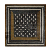 Bitter Chocolate Box Print Pocket Square