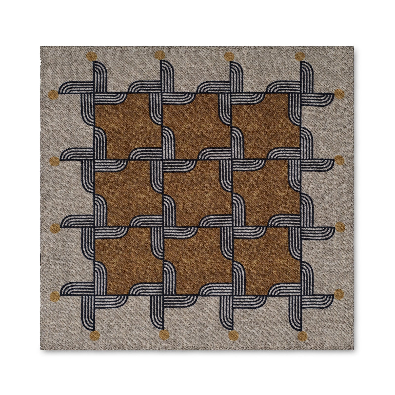 Deco Propeller Pocket Square