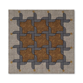 Ochre Deco Propeller Pocket Square