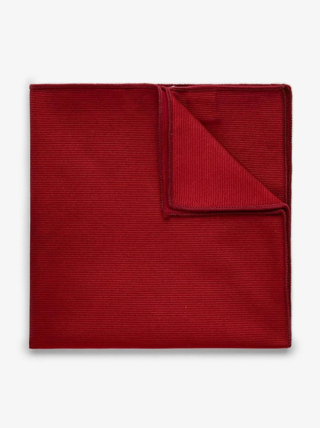 Dark Red Pocket Square Plain