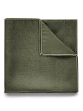 Dark Green Pocket Square Plain