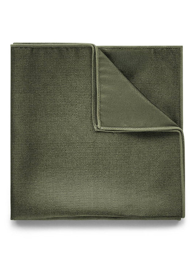 Dark Green Pocket Square Plain