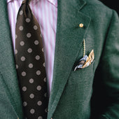 Shibumi Flower Japanese Jacquard Silk Tie