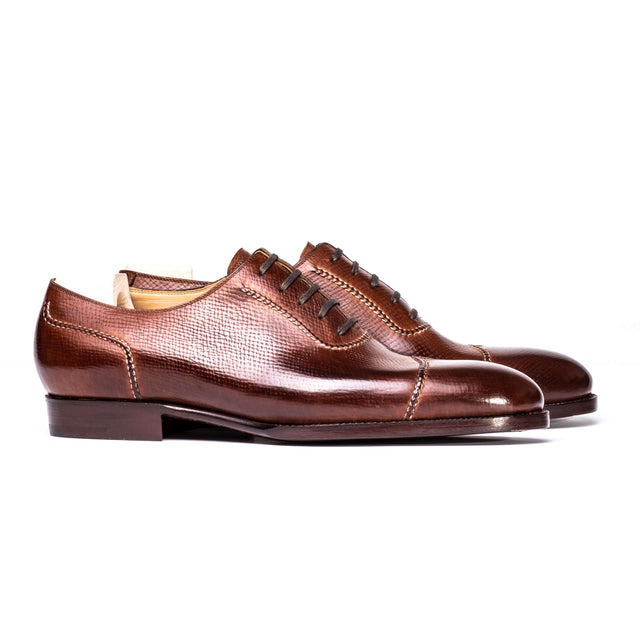 Diamond Cap Toe Oxford in Russian Calf