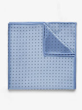 Light Blue Dot Pocket Square