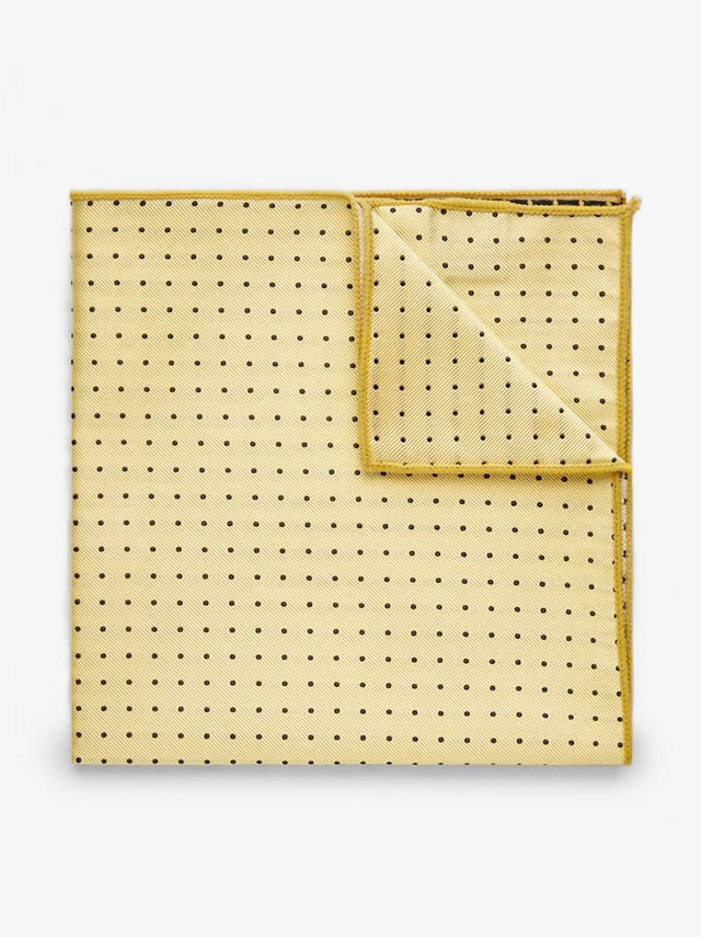 Yellow Dot Pocket Square
