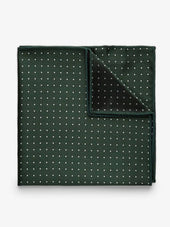 Green Dot Pocket Square