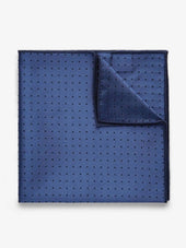 Blue Dot Pocket Square