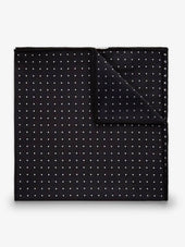 Black Dot Pocket Square