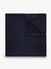 Blue & Light Blue Dot Pocket Square