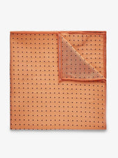 Orange Dot Pocket Square