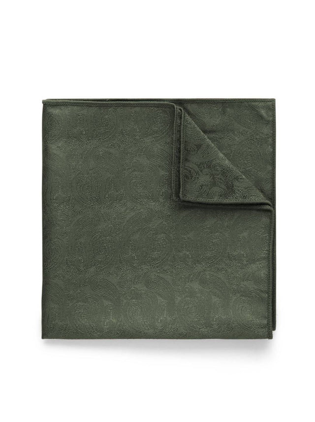 Olive Green Pocket Square Formal
