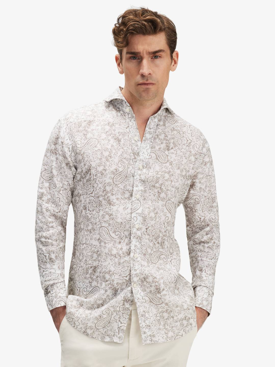 Paisley Linen Shirt