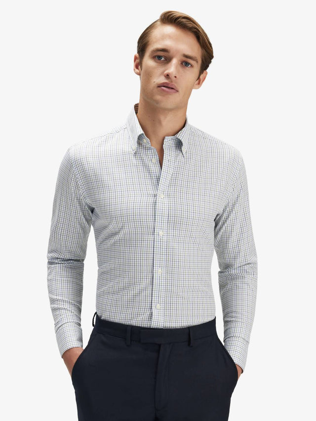 White Checked Shirt