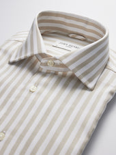 Beige Striped Shirt