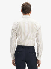 Beige Striped Shirt