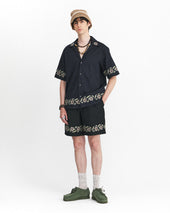 Breezy Embroidered Half Shirts Crease