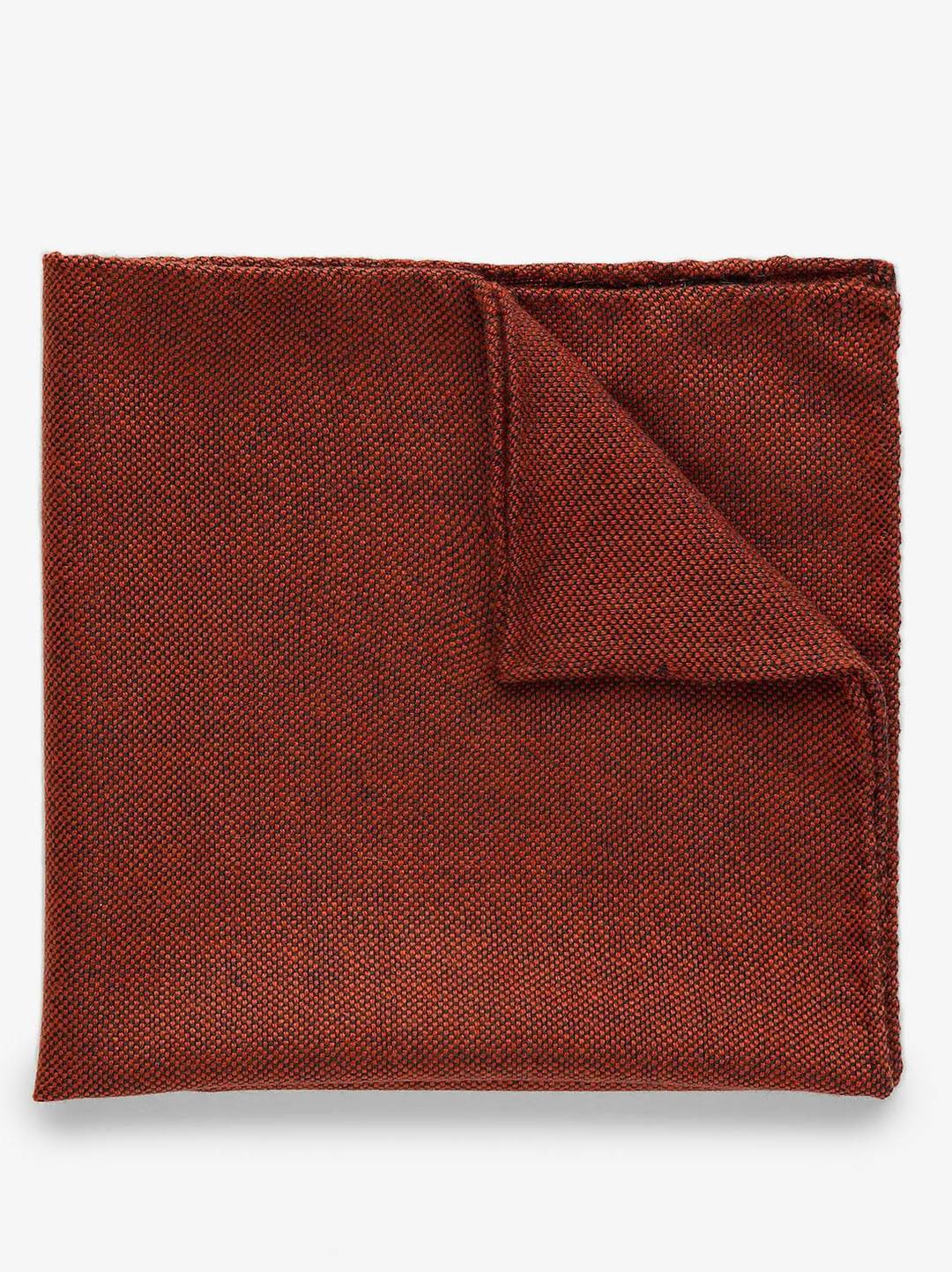 Orange Cashmere Pocket Square