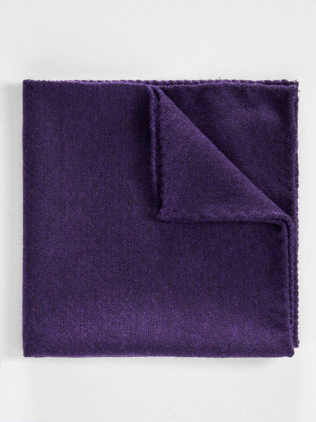 Purple Cashmere Pocket Square