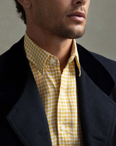 Linen Gingham Patch Pocket Utility
