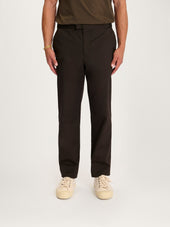 The 24 Trouser Relaxed Fit || Espresso | Stretch Cotton