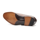 Romero Cap Toe Oxford Cocoa Beige Hand Welted Patina Collection