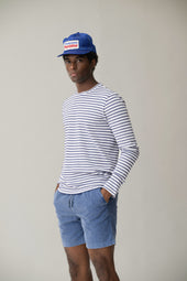LS Organic Hemp Stripe Crew Tee