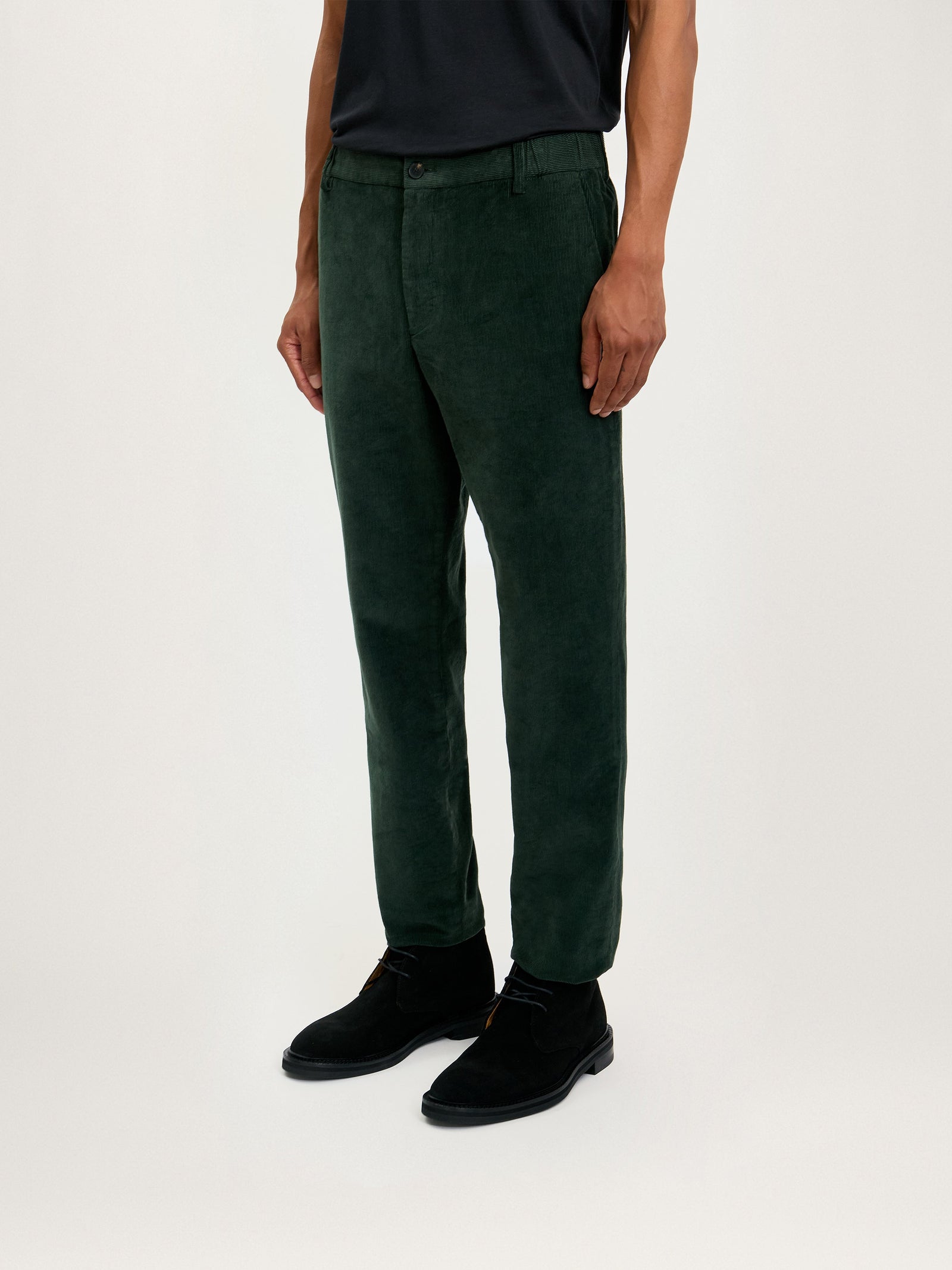 The Cord Trouser Dark Stretch Cotton