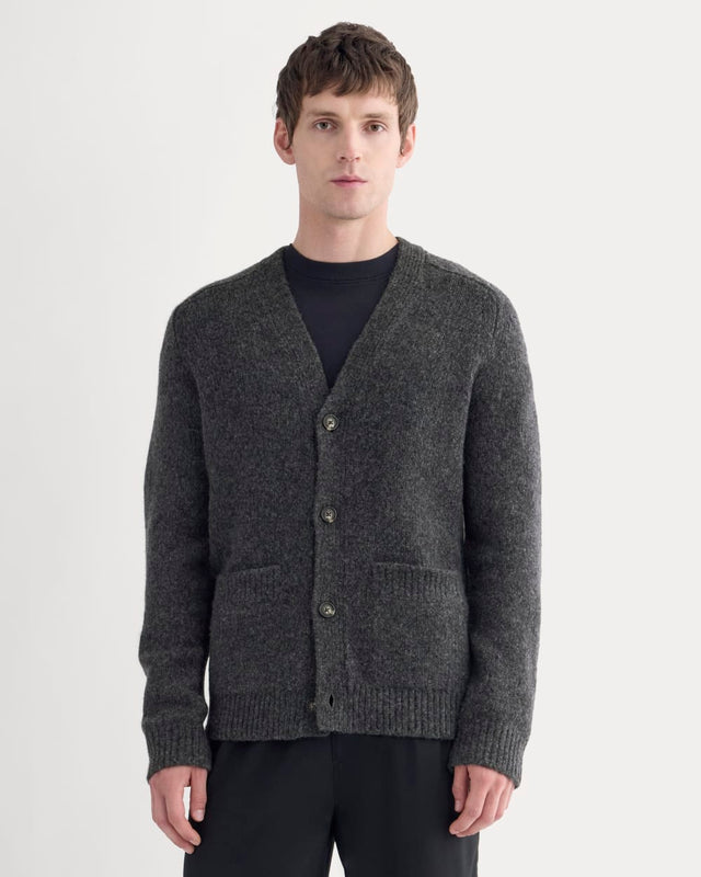 The Cloud Relaxed Cardigan | Heathered Soot