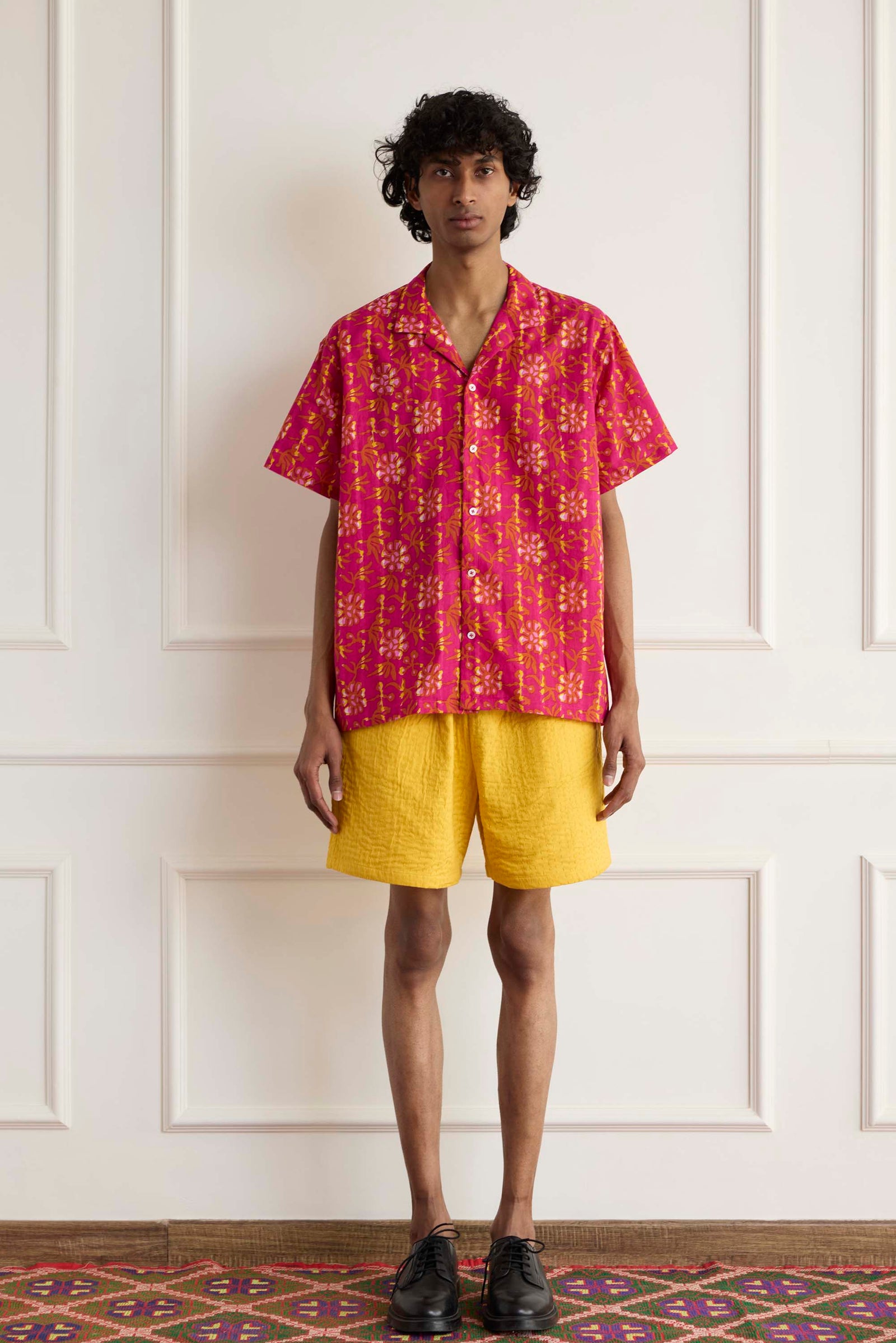 Block Printed Floral Shirt