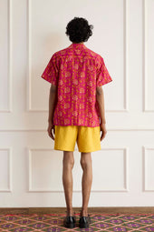 Block Printed Floral Shirt