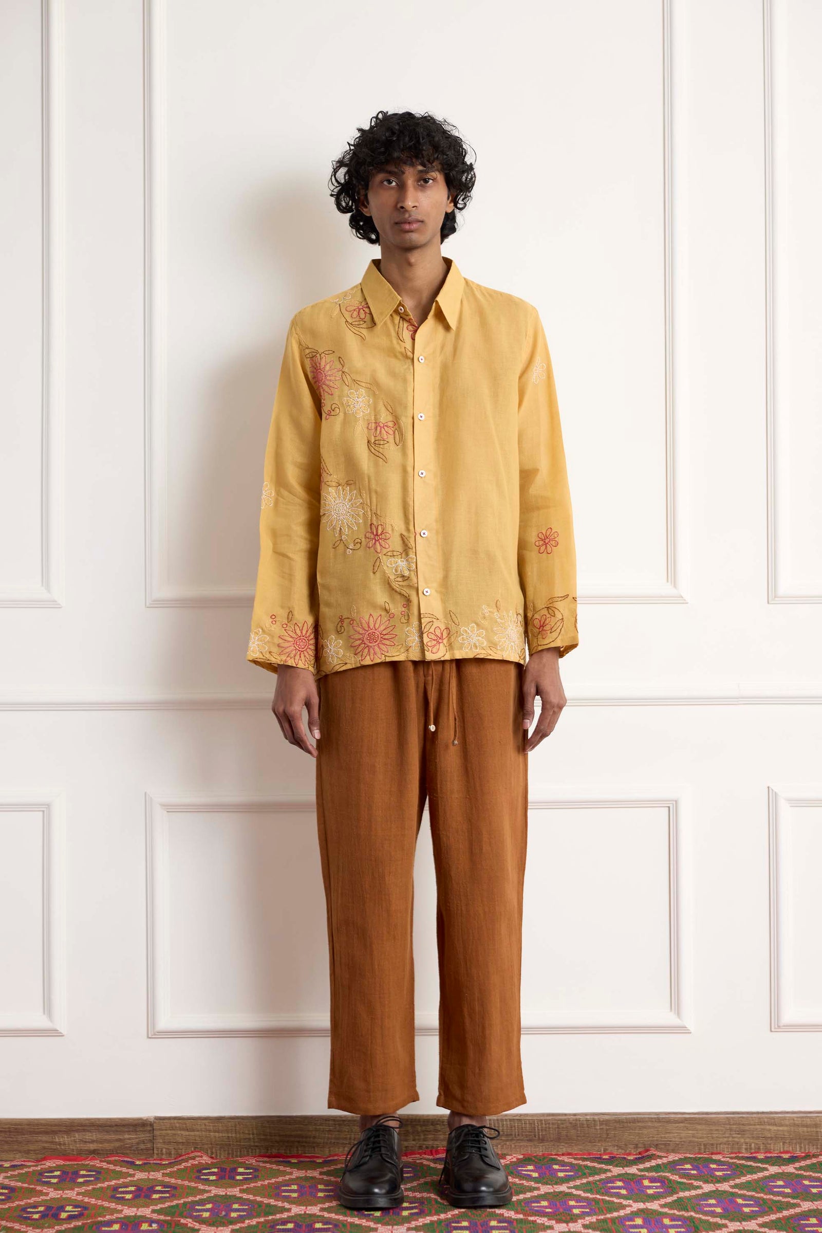 Long Sleeve Embroidered Shirt