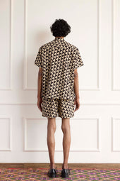 Geometric Block Print Shirt