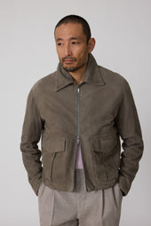 Flight Jacket Lamb Suede
