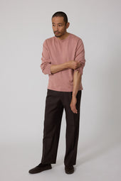 Long Sleeve Knit T Shirt Wool Silk