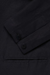 Shawl Collar Shirt Jacket Linen Silk Ottoman