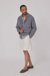 Road Jacket Wool Linen Silk Deco Twill