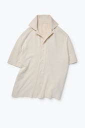 Short Sleeve Knit Shirt Cotton Moulin