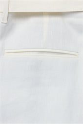 Box Pleat Washable Short Washed Linen