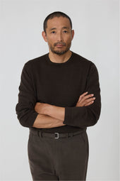 Long Sleeve Knit T Shirt Wool Silk