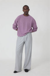 Long Sleeve Rolled Edge (Lavender Naturally Dyed Merino Wool)