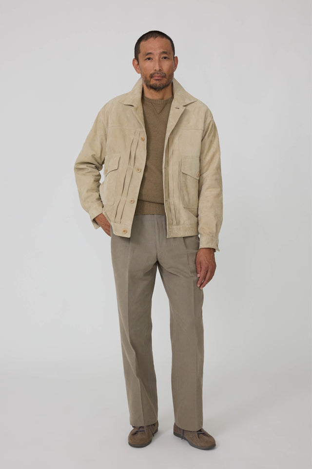 Road Jacket (Sand Lamb Suede)