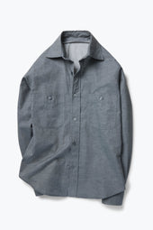 Work Shirt (Anthracite Naturally Dyed Brushed Cotton)