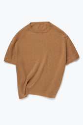 Short Sleeve Knit T Shirt Undyed Foxfibre Cotton