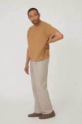 Short Sleeve Knit T Shirt Undyed Foxfibre Cotton