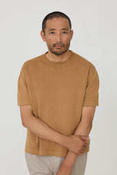 Short Sleeve Knit T Shirt Undyed Foxfibre Cotton