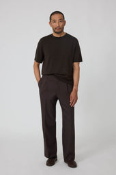 Short Sleeve Knit T Shirt Wool Silk