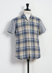 JONNY | Short Sleeve Shirt | Blue Checks