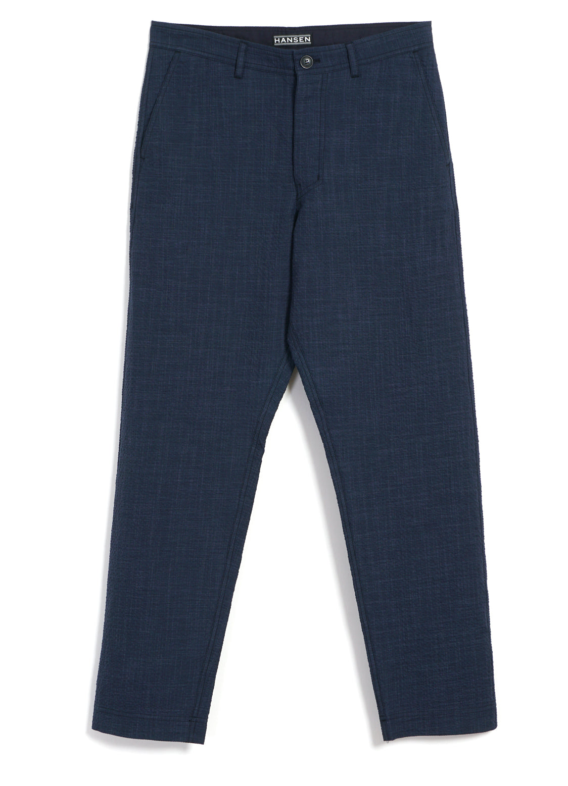 KEN | Casual Trousers | Crinkle Blue