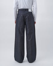 Straight Rivet Trouser Denim - Raw Indigo